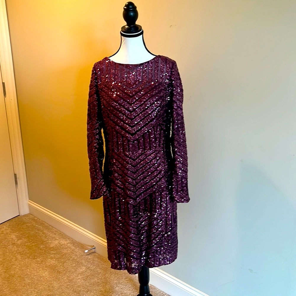 Cachet sequined cocktail dress